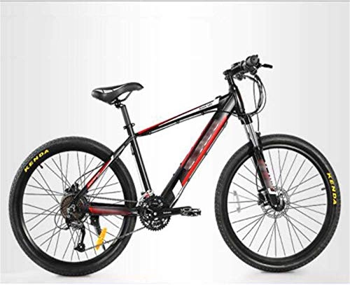 Electric Mountain Bike : RDJM Electric Bike Electric Bikes Bicycle 26 Inch Tires, Variable Speed Mountain Bikes 27 Speed Suspension Fork Bike Outdoor Cycling (Color : Black)