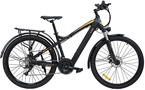 Electric Mountain Bike : RDJM Electric Bike, Mountain Bike 21 Speed E Bike 27.5 Inches Fashion Aluminum Alloy Light Hybrid Bike Low Energy Consumption Double Disc Brake Electric Bikes Stable Performance Damping MTB