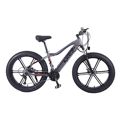 Electric Mountain Bike : TANCEQI Electric Bike Mountain Bicycle for Adult City E-Bike 26 Inch Light Portable 350W High Speed Electric Mountain Bike E-Bike Three Working Modes, Gray