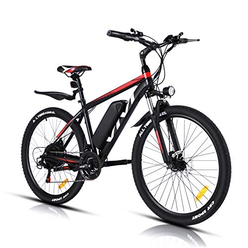 Electric Mountain Bike : VIVI Electric Bike Electric Mountain Bike 26 Inch Ebikes for Adults, 350W Motor, 36V / 10.4Ah Battery, 3 Electric Modes and 21 Speed Gears, Unlimited Speed Up to 20MPH, Pedal Assist Mode