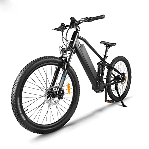 Electric Mountain Bike : WMLD Electric Bike Adults 750W Motor 48V 25Ah Lithium-Ion Battery Removable 27.5'' Fat Tire Ebike Snow Beach Mountain E-Bike (Color : Black)