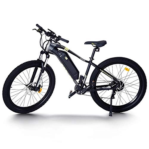 Electric Mountain Bike : XMIMI Electric Bicycle 36V Lithium Battery Mountain Fat Tire Car Battery Can Be Extracted Black 26 Inch
