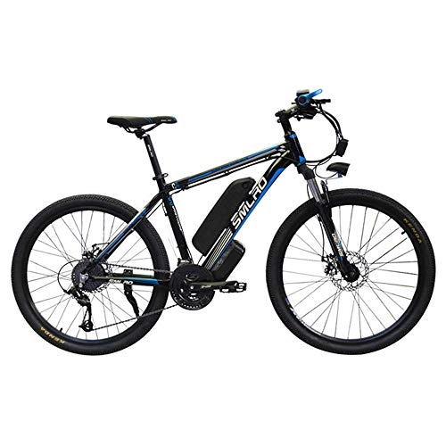 Electric Mountain Bike : XQJJT 26'' Electric Mountain Bike Removable Large Capacity Lithium-Ion Battery, Electric Bike 21 Speed Gear Three Working, A
