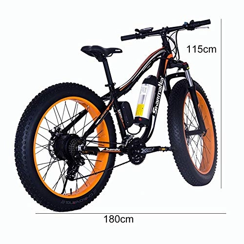 Electric Mountain Bike : YOUSR Electric Bicycle, DR-250W Electric Mountain Bike 26 Inch Electric Bicycle with Removable 36V / 10.4AH Lithium Ion Battery, Aluminum Frame, 21 Gang Mountain Bike Bicycle