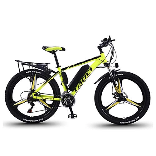 Electric Mountain Bike : ZFY Battery Bicycle Ebike, Mens Mountain Bike, Electric Bikes For Adult, Magnesium Alloy Ebikes Bicycles All Terrain, Removable Lithium-Ion For Outdoor Cycling Travel Work Out, 30speed-8AH50km
