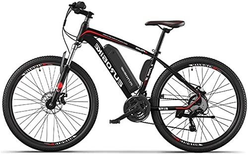 Electric Mountain Bike : ZJZ Bikes, 36V 250W E-Bike for Adults, 10Ah 26-Inch Mountain Bike, 27-Level Shift Assisted, 70-90Km Driving Range, Double Disc Brakes Bike