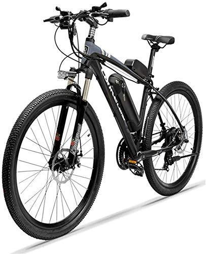 Electric Mountain Bike : ZJZ Bikes, Electric Mountain Bike for Adults, 26'' Electric Bicycle 250W 36V 10Ah Removable Large Capacity Lithium-Ion Battery 21 Speed Gear with Rear Seat