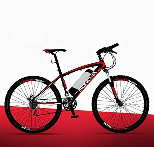 Electric Mountain Bike : ZTYD Electric Bike, 26" Mountain Bike for Adult, All Terrain Bicycles, 30Km / H Safe Speed 100Km Endurance Detachable Lithium Ion Battery, Smart Ebike, Red A2, 36V / 26IN