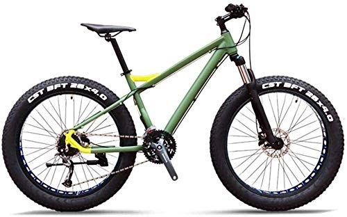 Fat Tyre Mountain Bike : 27-Speed Mountain Bikes Professional 26 Inch Adult Fat Tire Hardtail Mountain Bike for Adults, for Sports Outdoor Cycling Travel Work Out and Commuting