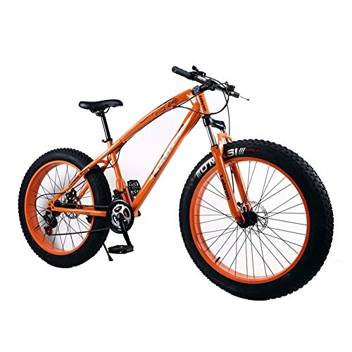 Fat Tyre Mountain Bike : 4.0 Fat Tire Mountain Bike Mountain Trail Bike Bold Fork Dual Disc Brakes Mountain Bicycle Adjustable Seat Thickened Seat Cushion Safe And Comfortable Riding ( Size : 26 inch , 速度 Speed : 30 Speed )