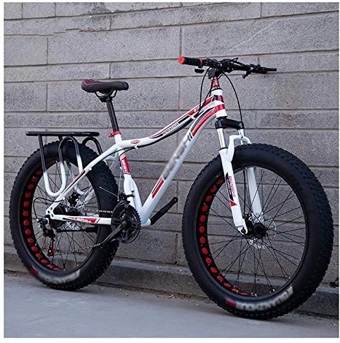 Fat Tyre Mountain Bike : Fat Tire Bike Adult Bicycle Beach Snowmobile Bicycles For Men Women Off-road Bike