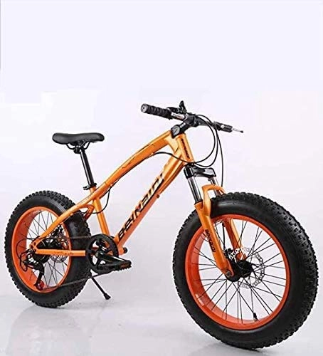 Fat Tyre Mountain Bike : HCMNME durable bicycle Fat Tire Mens Mountain Bike, Double Disc Brake / High-Carbon Steel Frame Cruiser Bikes, Beach Snowmobile Bicycle, 24 inch Wheels Alloy frame with Disc Brakes