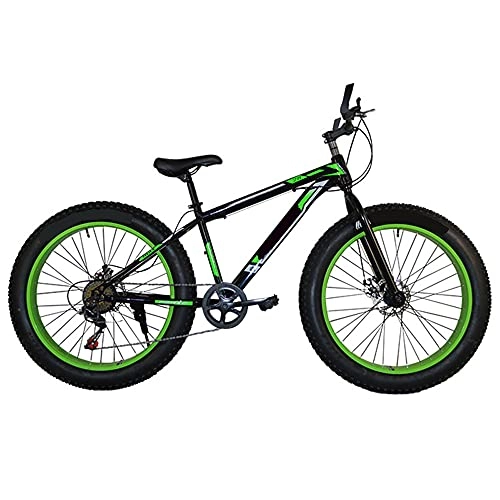 Fat Tyre Mountain Bike : JieDianKeJi Fat tire mountain bike mountain bike mountain bike adult bicycle bicycle mountain shock absorption student mountain bike variable speed off-road beach snowman adult bicycle
