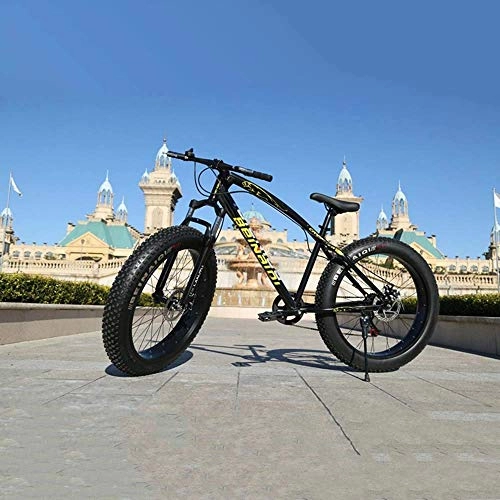 Fat Tyre Mountain Bike : KFDQ Bike Bicycle Outdoor Cycling Fitness Portable Mountain Bike, Road Bicycle, Hard Tail Bike, Fat Tire Mountain Bike, 24 inch 7 / 21 / 24 / 27 / 30 Speed Bike, Adult Student Variable Speed Bike, A, 21 Speed