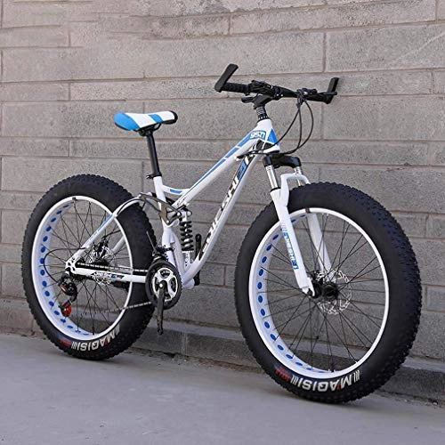 Fat Tyre Mountain Bike : Laicve Outdoor Fat Tire Variable Speed Mountain Bike - Adult 26 Inch Wheels Bike - Beach Snowmobile Bicycle - Cruiser Bikes for Adult Men And Women