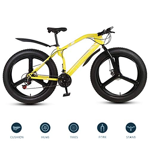 Fat Tyre Mountain Bike : LDLL Mountain Bike 26 Inch Fat Tire, Hard Tail Variable Speed Bike, Dedicated Variable Speed Kit, For Height 165-185cm