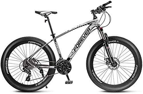 Fat Tyre Mountain Bike : MJY Bicycle 26 inch Mountain Bikes, Disc Brake Fat Tire Mountain Trail Bike, Hardtail Mountain Bike, 24 / 27 / 30 / 33 Speed, Aluminum Alloy Frame 7-2, 27 Speed