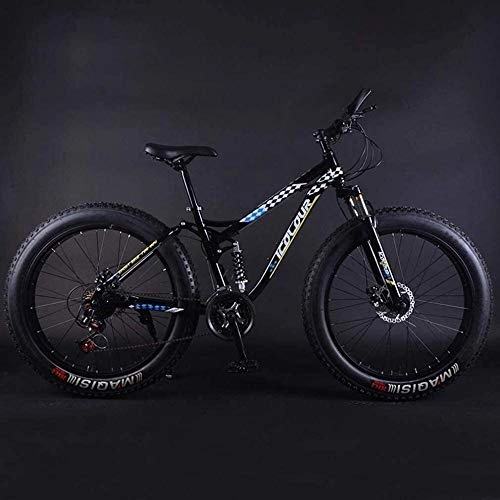 Fat Tyre Mountain Bike : Mountain Bike Fat Tire Mountain Bike, Beach Snow Bike, Double Disc Brake Cruiser Bikes, 26 Inch Wheels (Color : C, Size : 30 speed)