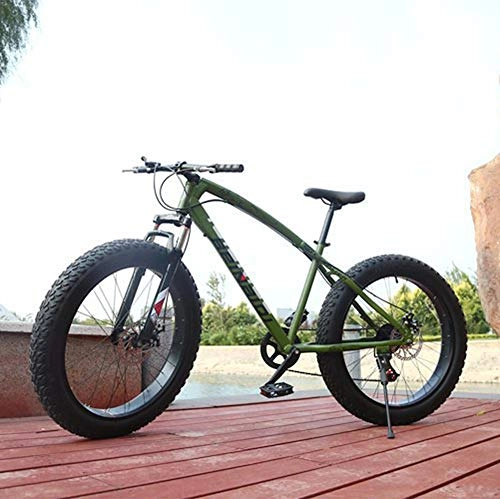 Fat Tyre Mountain Bike : WellingA Fat Tire Mens Mountain Bike, Mountain Bike, 26 Inch 7 / 24 / 27 Speed Bike, Men Women Student Variable Speed Bike, 009, 24stage Shift