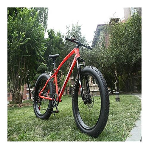 Fat Tyre Mountain Bike : without logo AFTWLKJ Road Bike Mountain Bike Fixed Gear Bike Snowmobile 4.0 Expanded Large Variable Speed Tire Fat Tire Auto Shock Absorption Mountain (Colore : A7, Numero di velocità : 27 Speed)