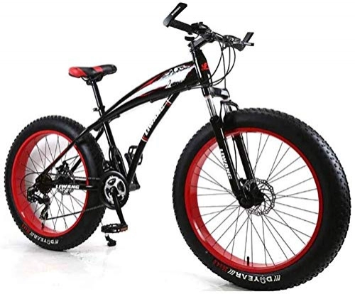 Fat Tyre Mountain Bike : Wyyggnb Mountain Bike, Folding Bike Mens Mountain Bike 7 / 21 / 24 / 27 Speeds, 26 Inch Fat Tire Road Bicycle Snow Bike Pedals With Disc Brakes And Suspension Fork (Color : C, Size : 27 Speed)