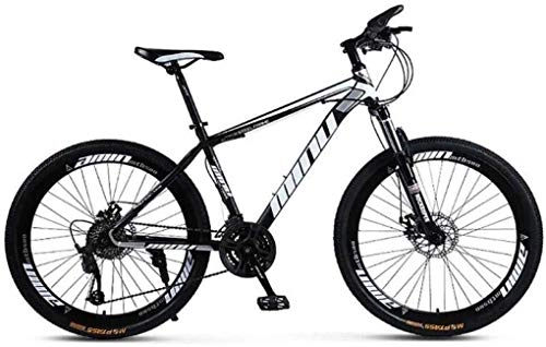 Fat Tyre Mountain Bike : Wyyggnb Mountain Bike, Folding Bike Unisex Mountain Bike High-Carbon Steel Frame MTB Bike 26Inch Mountain Bike 21 / 24 / 27 / 30 Speeds With Disc Brakes And Suspension Fork (Color : A, Size : 21 Speed)