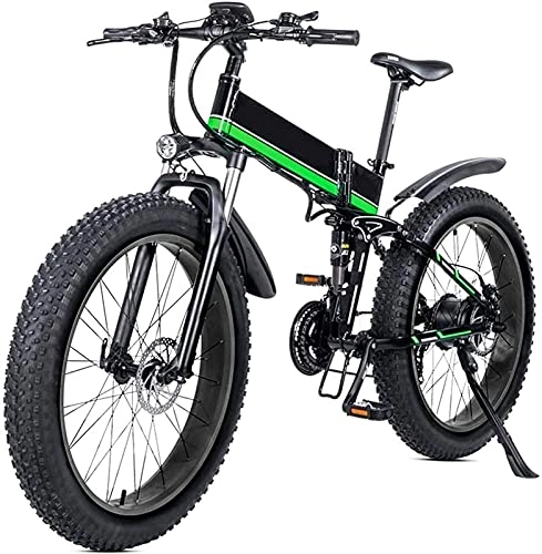 Folding Electric Mountain Bike : CASTOR Electric Bike 26 Electric Folding Mountain Bike with Removable 48v 12ah Lithiumion Battery 1000w Motor Electric Bike Ebike with LCD Display and Removable Lithium Battery