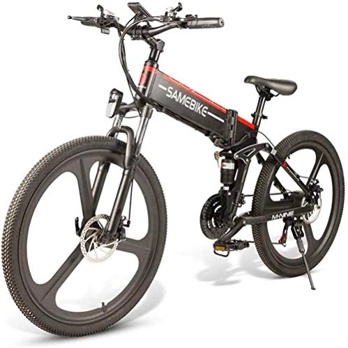 Folding Electric Mountain Bike : Electric Bike Electric Mountain Bike Electric Bike for Adults 26" Folding E-Bike, E-MTB, E-Mountainbike 48V 10.4Ah 350W Mountain Bike 21-Level Shift Assisted for the jungle trails, the snow, the beach