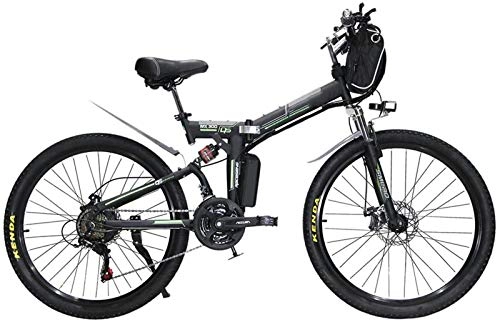 Folding Electric Mountain Bike : Electric Bike Electric Mountain Bike Folding Electric Bike for Adults Urban Commuter E-bike City Bicycle 1000w Motor and 48v 13ah Lithium Battery Max Speed 35 Km / h Load Capacity 150 Kg Full Shock Abso