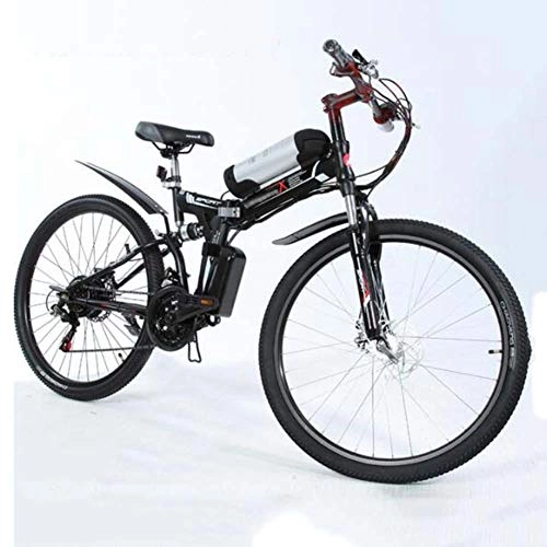 Folding Electric Mountain Bike : FZYE 26 inch Electric Bikes Bicycle, Folding Mountain Bikes Adult Bicycle Outdoor Cycling