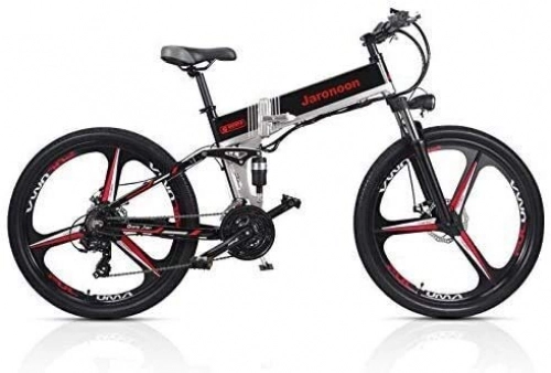 Folding Electric Mountain Bike : M80 21 Speed Folding Bicycle 48V*350W 26 inch Electric Mountain Bike Dual Suspension With LCD Display 5 Pedal Assist plm46