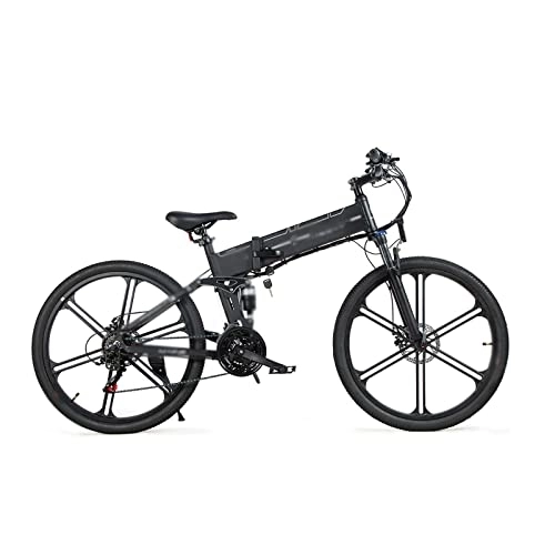 Folding Electric Mountain Bike : NEDOES Mens Bicycle Electric Mountain bikesfolding bikeselectric bikeshybrid Bikes