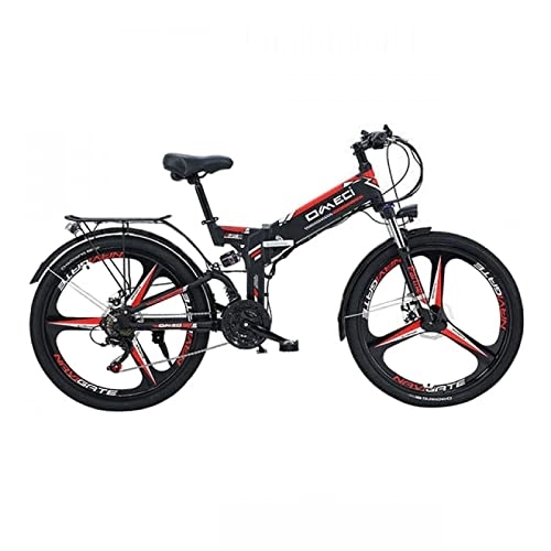 Folding Electric Mountain Bike : PrimaevalColossus E-bike Ebikes, 48V10A 250W Electric Bike Electric Mountain Bike 24inch Tire E-Bike 21 Speeds Mens Sports Mountain Bike Lithium Battery Hydraulic Disc Brakes, Black + GPS