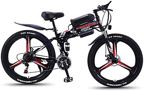 Folding Electric Mountain Bike : RDJM Ebikes, Electric Bikes for Adult, 26'' Foldable MTB Ebikes for Men Women Ladies, 36V 350W 13AH Removable Lithium-Ion Battery Bicycle Ebike, for Outdoor Cycling Travel Work Out