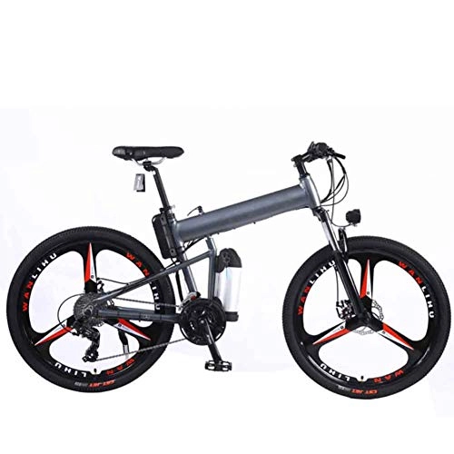 Folding Electric Mountain Bike : xfy-01 Mens Mountain Bike, Electronic Bike, 26 Inches Electric Bike Foldable E-Bike, for Outdoor Cycling Travel Work Out