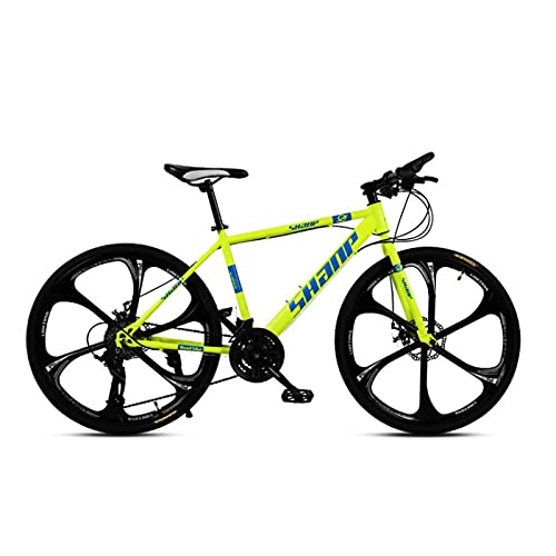 Folding Mountain Bike : 21-Speed(24-Speed, 27-Speed) Road Bikes Bicycle Foldable Adult Mountain Bike Lightweight Sturdy High-Carbon Steel Bicycle Dual Disc Brakes Front Suspension Fork for Men