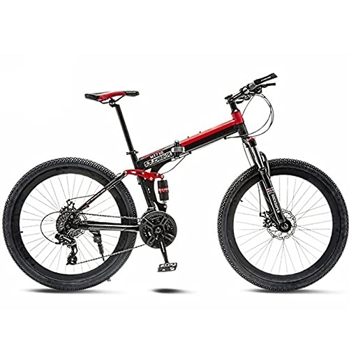 Folding Mountain Bike : ASPZQ Mountain Bike, Double Damping One-Wheel Mountain Bike Bicycle Folding Bike for Men Women-Students And Urban Commuters, A, 24 inches