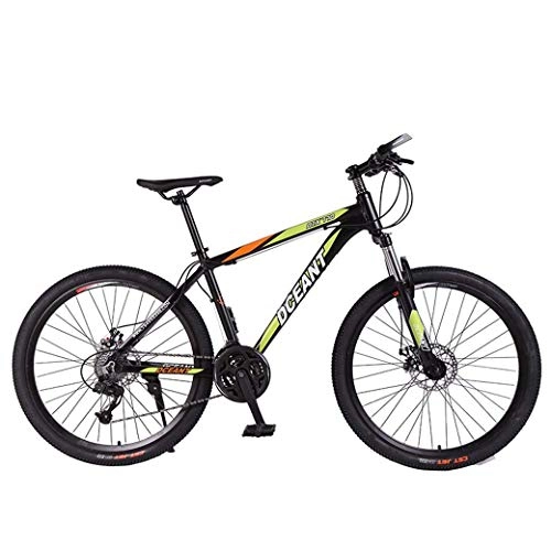 Folding Mountain Bike : AZYQ Mountain Bike Folding Bikes, 21-Speed Double Disc Brake Suspension Fork Anti-Slip, Off-Road Variable Speed Racing Bikes for Men and Women, B, 24 inch