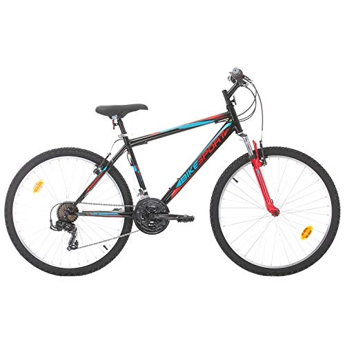 Folding Mountain Bike : Bikesport ACTIVE MEN'S MOUNTAIN BIKE HARDTAIL 26 inch wheels Shimano 18 gears (Blue Red, S)