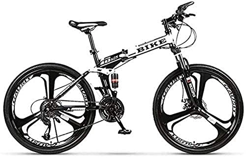 Folding Mountain Bike : DZXCB Mountain Bike Foldable Mountainbike 24 / 26 Inches, MTB Bicycle with 3 Cutter Wheel, Bicycle, 27 stage Shift, 24