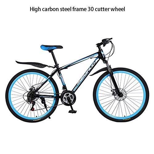 Folding Mountain Bike : EWQ Lightweight Mountain Bike, dual-disc brake 26-Inch Aluminum Alloy / High Carbon Steel 21 / 24 / 27 Speed Mountain Bike, Shock Absorption 3S, 5, 21 speed