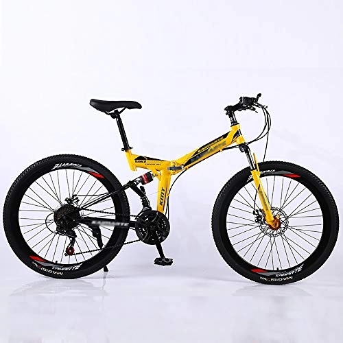 Folding Mountain Bike : Foldable Outroad Bikes, Folding Bike, Adult Mountain Bikes, 24 * 26 Inch Men Women City Foldable Mini Bike 21 * 24 * 27 Speed Urban Commuter