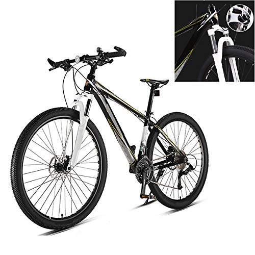 Folding Mountain Bike : GUOHAPPY Suitable for Height 165Cm-195Cm, 29-Inch Mountain Bike, 33-Speed Shock Absorber, Load-Bearing 330Lbs, with A Variety of Gifts, black yellow