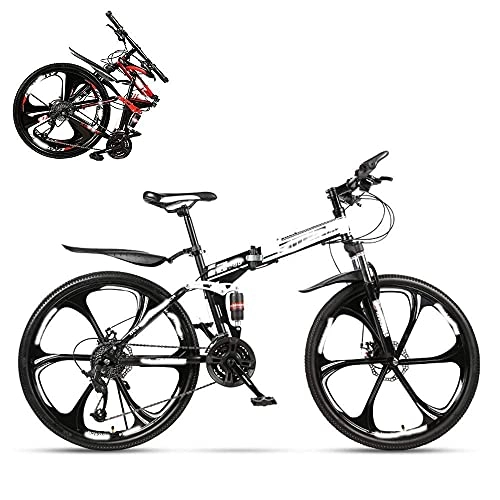 Folding Mountain Bike : JIAWYJ YANGHAO-Adult mountain bike- Folding Adult Bike, 24 Inch Dual Shock Absorption Off-road Racing, 21 / 24 / 27 / 30 Speed Optional, Lockable U-shaped Front Fork, 4 Colors, Including Gifts YGZSDZXC-04