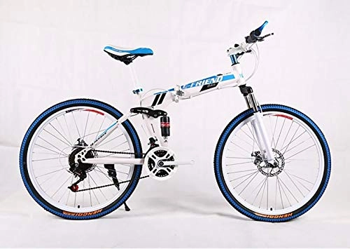 Folding Mountain Bike : kaituo Mountain Bikes wheel Lightweight, Dual suspension mountain bike, Alloy Stronger Frame Disc Brake, 7