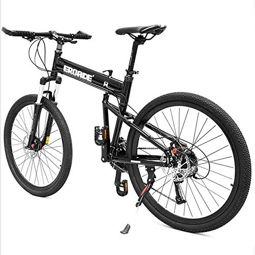 Folding Mountain Bike : KKKLLL 26 Inch Folding Mountain Bike Bicycle Adult Off-Road Aluminum Alloy Shock Absorber Bicycle 30 Speed Male