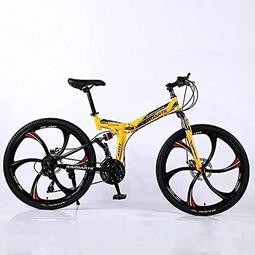 Folding Mountain Bike : KONGWU Mountain Bike，Adult Folding Mountain Bike 26 Inch 27Speed Variable Speed Road Bicycle Cycling Off-road Soft Tail Bicycle Men Women Outdoor Sports Ride 3 Wheels- 26" 21, Amazing45