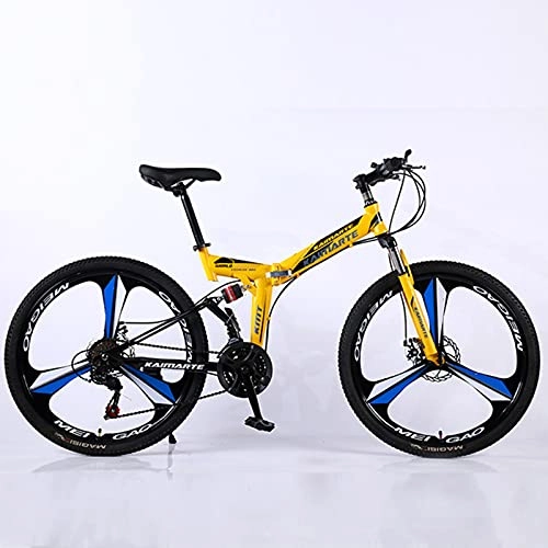 Folding Mountain Bike : Mountain Bike，Adult Folding Mountain Bike 26 Inch 27Speed Variable Speed Road Bicycle Cycling Off-road Soft Tail Bicycle Men Women Outdoor Sports Ride YL 3 wheels- 26-24SPD