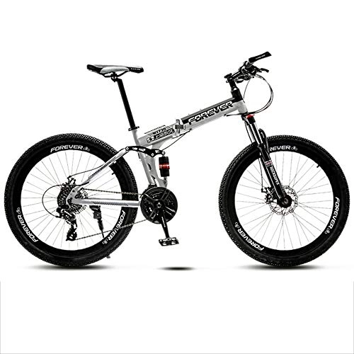 Folding Mountain Bike : Mountain Bike All Terrain High-carbon Steel MTB Lightweight 27 Speed Variable Speed Double Disc Brake 26 Inches Road Bike B-27 Speed 26 Inches