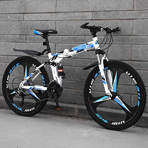 Folding Mountain Bike : PengYuCheng Folding mountain bike 24 speed sports car adult off-road vehicle road racing male and female students youth bicycle q11